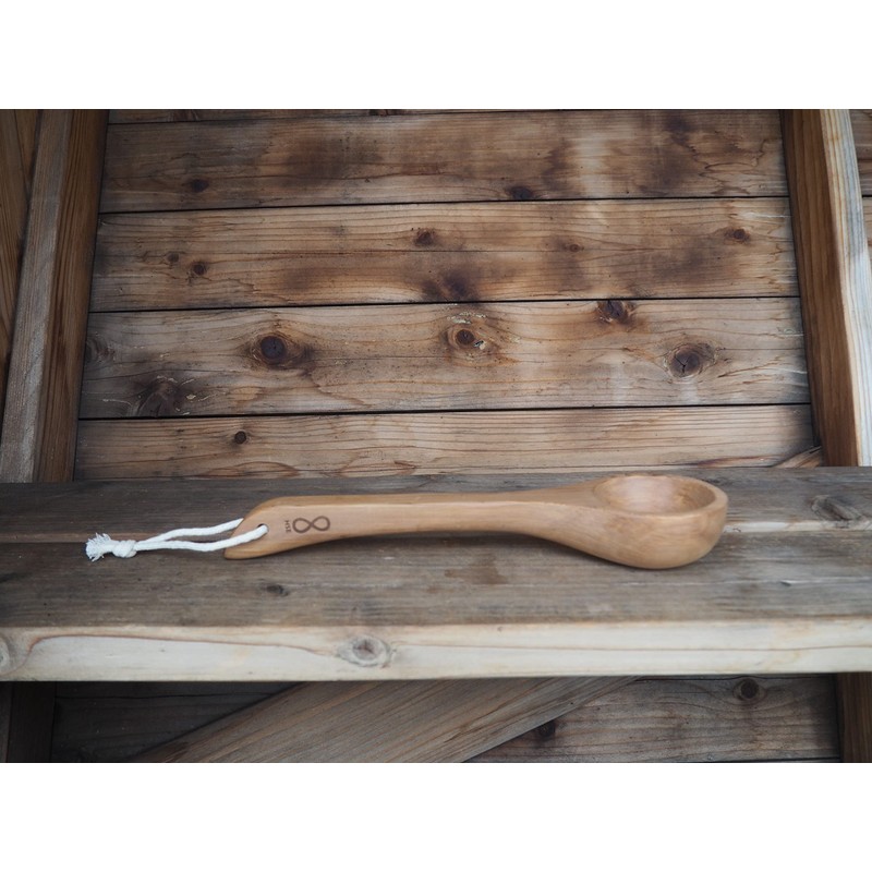 HSE Curved Cedar Sauna Ladle (100ml, Red Cedar)