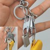 Zipper Clip Theft Deterrent,Double Opening Zipper Pull Replacement,Detachable Zipper Connectors
