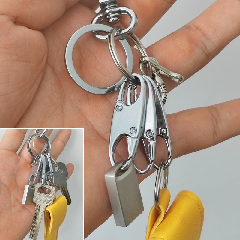 Zipper Clip Theft Deterrent,Double Opening Zipper Pull Replacement,Detachable Zipper Connectors