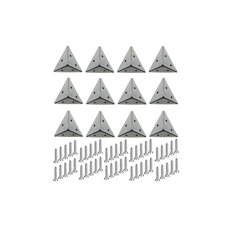 TERF® 12 Pcs Heavy Duty 45mm Pyramid Angel Mounting Corner
