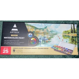 Arteza Premium Watercolor Paint Pan Set (25 pcs)