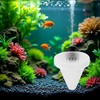 1 Pc White Cone Shape Aquarium Red Worm Fish Feeder