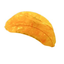 JamJam 1pcs 4.2" Large Orange Banana Fruit Claw Clip Cute Fun Unique Claw Acetate Hair Clips for Thick Hair Women and Girls (Banana)