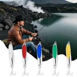 Fishing Bait - Shining Fishing Lures - Stainless Steel Rotating Shining Baits for Husband Outdoor Adventures Travel Dad Men Camping Anglers