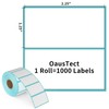 OausTect Thermal Labels 2.25 x 1.25, White Blank Thermal Printer
