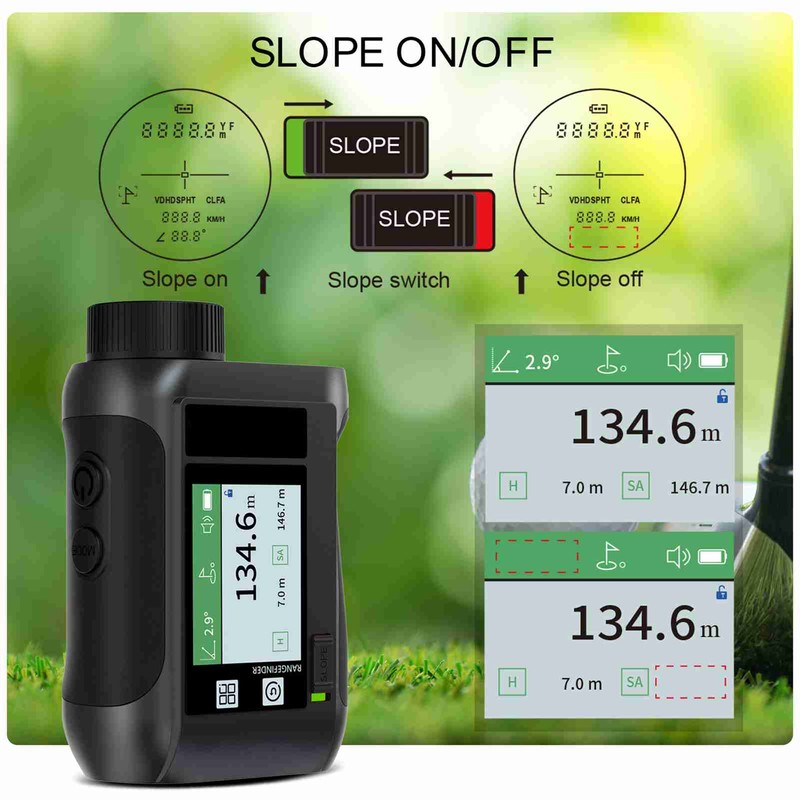 600M / 800M / 1200M / 1500M Golf Rangefinder Distance