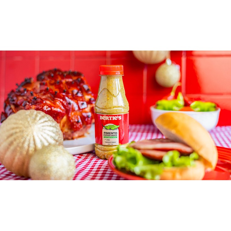 Bertie's Trinidad Pimento Sauce (10 Oz./300ml) | Adds Wonderful Flavour
