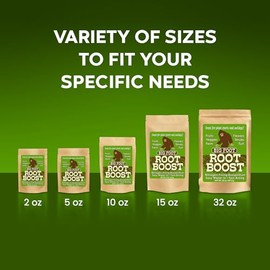 Big Foot Big Foot Probiotic Root Boost Water Soluble Powder for Established Plants and Transplants - Grow Root Size, Increase Nitrogen, Grow New Plants from Cuttings, Pea Inoculant- 5 Ounces