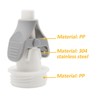 2Pcs Breastmilk Storage Bag Adapter Portable Convenient Use Wide Mouth