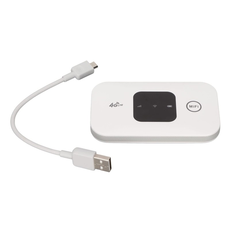 ASHATA Portable Internet Mobile Hotspot, SIM Card Wireless Portable WiFi,