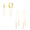 CHESKY Gold Chain Earrings for Women Trendy, 14K Gold Plated