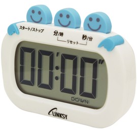 LINKSY LTY100W Kitchen Timer (Digital) White, 3.3 x 2.4 x 0.7 inches (85 x 61 x 18 mm), Easy Operation, 3 Buttons
