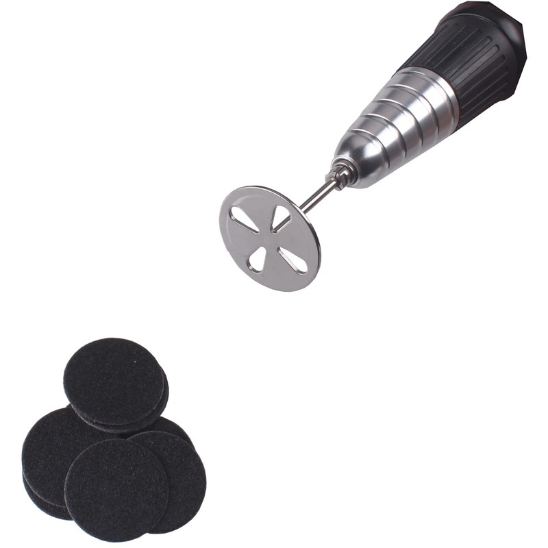 MZCMSL 100pcs Sandpaper Disc and 1pcs Metal Bit, 3/32 Shank