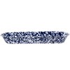 Golden Rabbit Enamelware Oval Basket, 16 x 6 inch, Cobalt