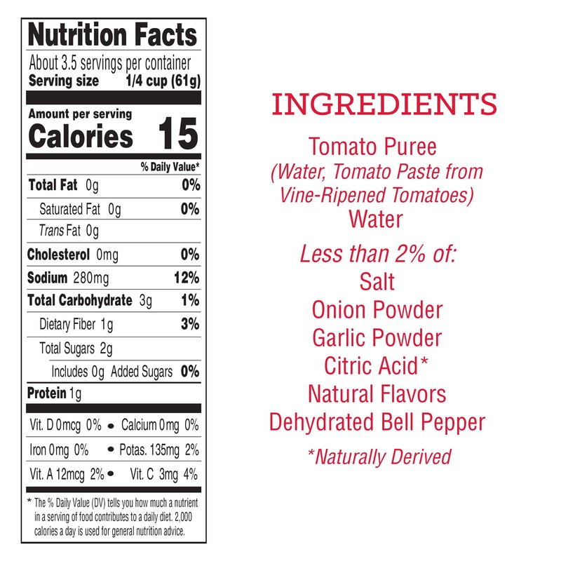 Redpack | Tomato Sauce | 8oz Can (Pack of 6)