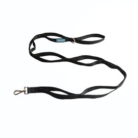Big Dog Styles Multi-Handle Lead/Leash. Made in the UK. Heavy Duty, 1.8 Meters, 8 Handle Positions. (Black)
