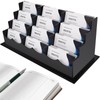 Vevitts 12 Pockets Acrylic Business Card Holder Acrylic Stand Desktop