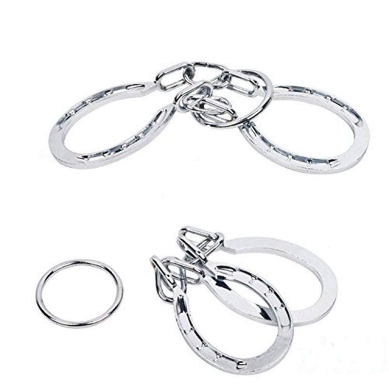 SHUYUE Classical Metal Horseshoe Puzzle Traditional Brain Teaser Puzzles Jigsaw