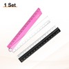 sourcing map Folding and Straight Ruler Kit 30/15cm Metric Aluminum