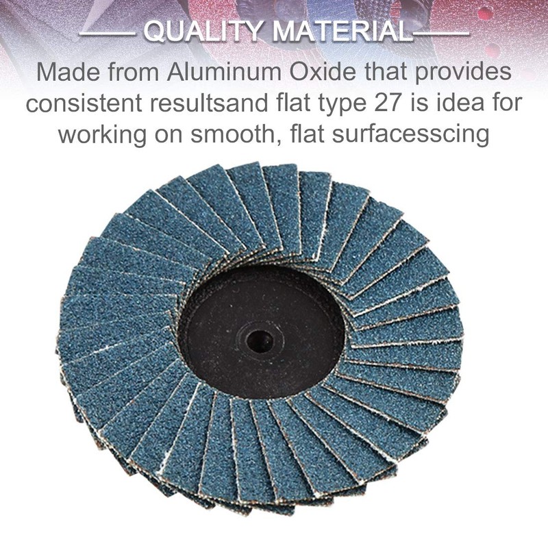 sourcingmap 10pcs 2 Inch High Density Flap Disc Sanding Grinding