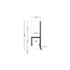 1m Plater-in LED Profile DWT1 for Ceiling and Drywall, Opal