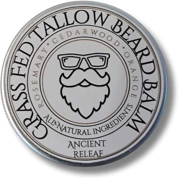 Tallow Beard Balm, Ancient Releaf Grass-fed Beef Tallow Beard Balm,