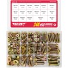 Yeezet 240PCS Flanged Bolts and Nuts Kit Grade 8.8 Metric