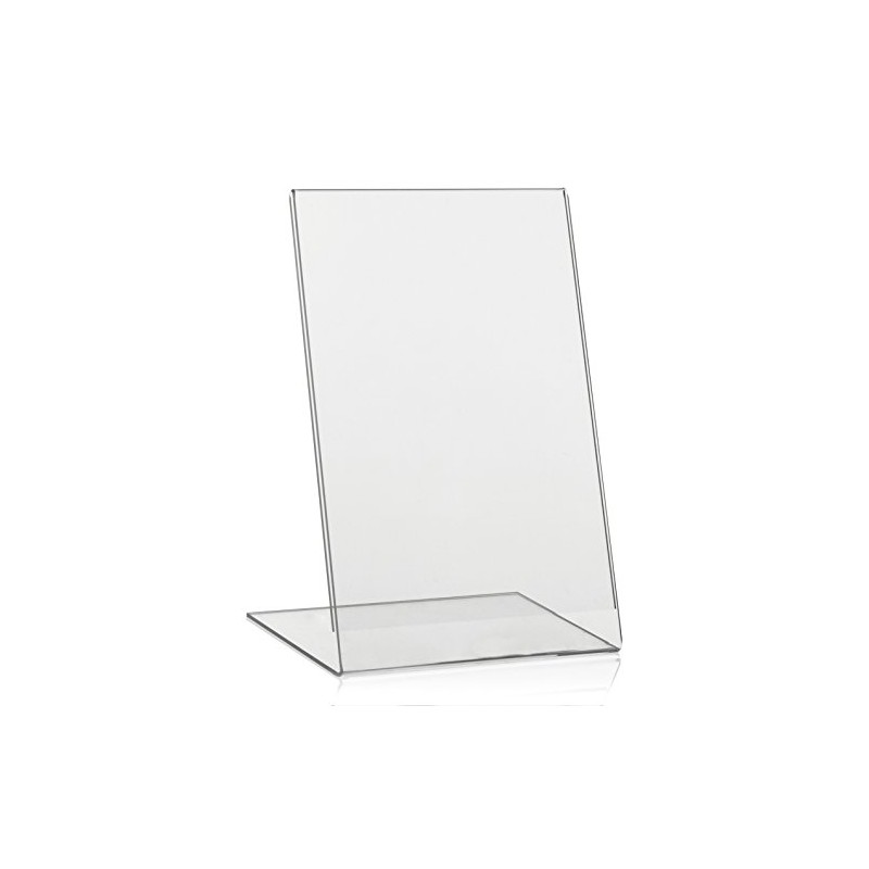 VITAdisplays® DIN A5 Table Stand, L Stand, Advertising Stand, Oblique,