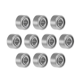 sourcing map MR52ZZ Deep Groove Ball Bearing 2x5x2.5mm Double Shielded ABEC-3 Bearings 10-Pack