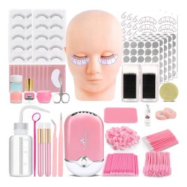 Kit Profesional Extensión De Pestañas Profesional Práctica                                                                                            