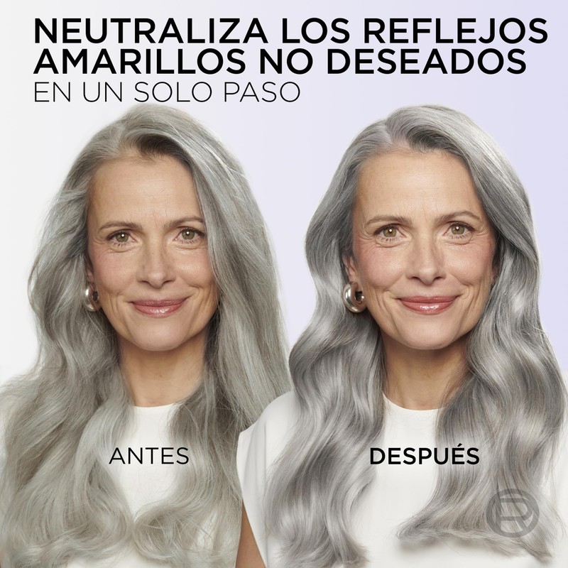 L'Oréal Paris Cool Silver Platin-Grau-Behandlung, Perlweiß, für helles, graues Haar,