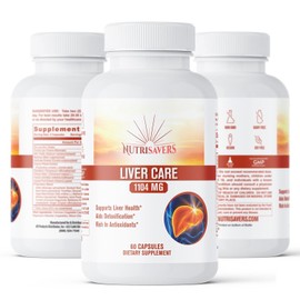 NutriSaver Liver Care: Natural Health Supplements, Helps Liver Health, 60 Cap, Pack of 3