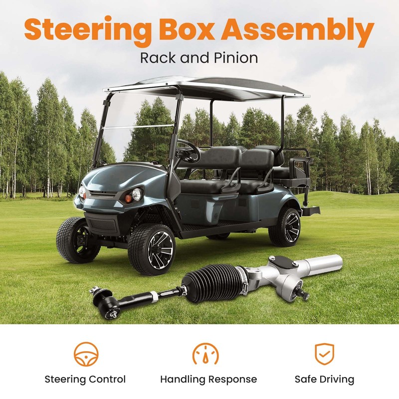 Tuningsworld Steering Rack, Golf Cart Steering Gear Box Assembly for
