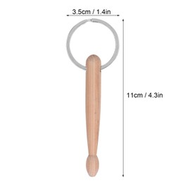 Wooden Drumstick Keyring Drum Stick Keyring Bag Hanging Drummer Decoration