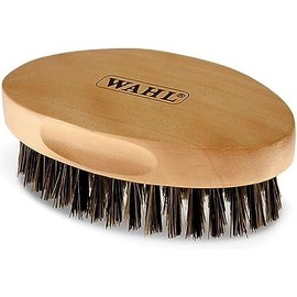 WAHL Oval BEARD Military Brush Nylon & Boar Bristles w/Ergonomic Wooden Handle