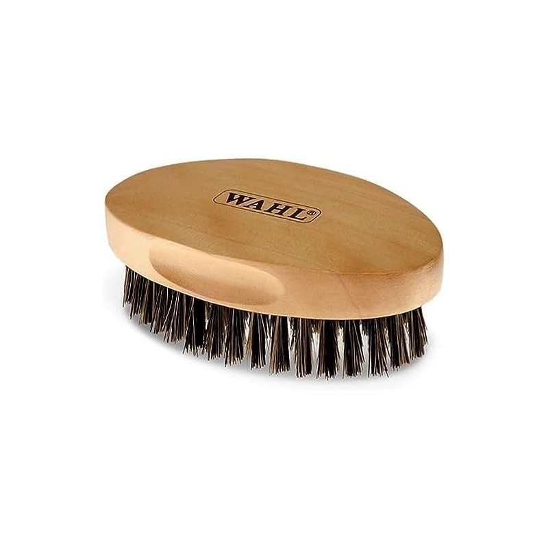 WAHL Oval BEARD Military Brush Nylon & Boar Bristles w/Ergonomic