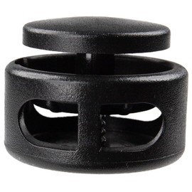 Paracord Planet Extra Large Spring-Loaded Plastic 2 Hole Cord Locks – Fits Up to 3/8 Bungee Cord, Crafting Ropes, & Cords