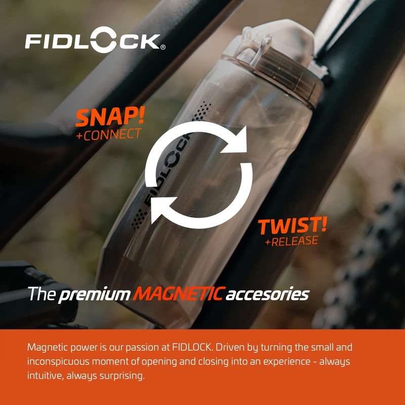Fidlock TWIST Bottle 590 + Bike Base Clear 590ml 590Ml,