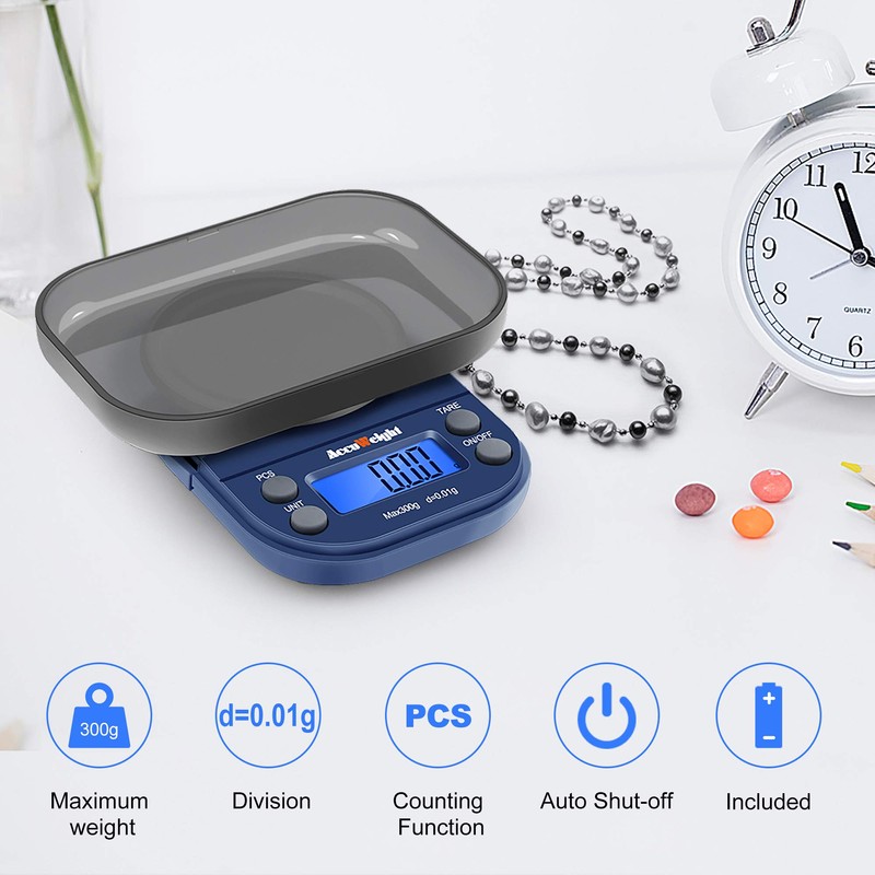 ACCUWEIGHT 255 Digital Lab Scale Portable Mini Precision Scale Pocket