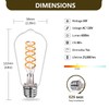 ST58 (ST19) LED Edison Bulbs 60 Watt Equivalent, CRI 80+,