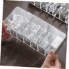 DOITOOL 1set Box Compartments and Cover Transparent Cord Organizer for