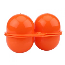 plplaaoo Egg Box 2 Eggs Transport Box, Egg Storage Box, Pack of 2 Plastic Eggs Box, Cute Portable Egg Holder Container Kitchen Practical Container Plastic Egg Container for Hiking