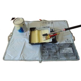 Kovrd 2-in-1 Reusable Paint Tray Storage Bag and 39” x 29” Drop Cloth, Keep Brushes Rollers and Paint Wet for Days, Fits 5-gal Bucket, Contractor Quality for Professional Interior and Exterior Jobs