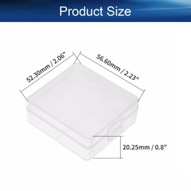 Heyiarbeit Battery Storage Case Holder Box for 2 9V Batteries, Clear Color (1 Pack)