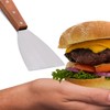Kerafactum Slanted Pulled Pork Spatula for Hamburger Fried Egg, Grill