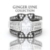 Ginger Lyne Collection Three Piece Bridal Engagement Wedding Ring Set