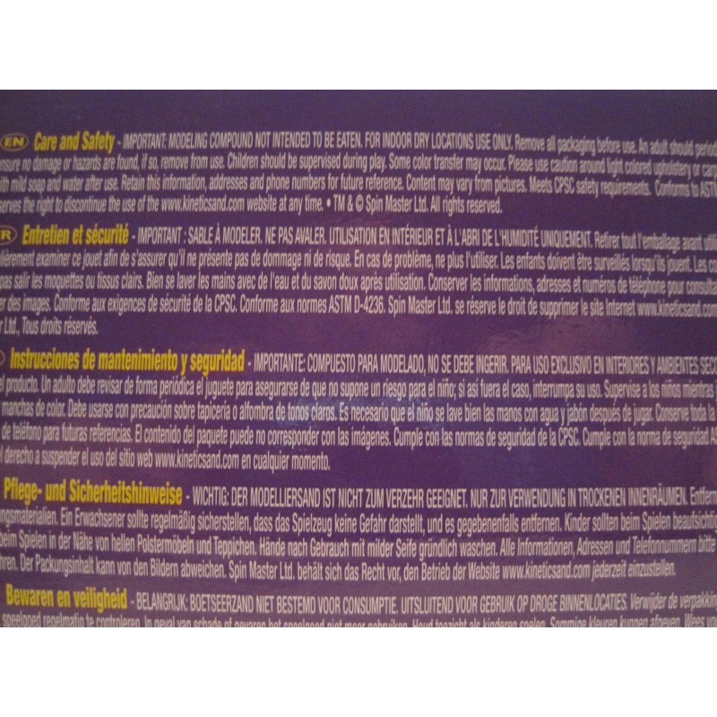 SPIN MASTER KINETIC FOLDING SAND BOX 3 LBS SAND WITH