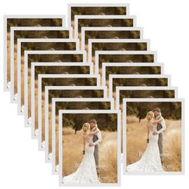 WIFTREY 8x10 Picture Frame Set of 18, Multi Photo Frames 8 by 10 Bulk for Wall Hanging or Tabletop Display, White