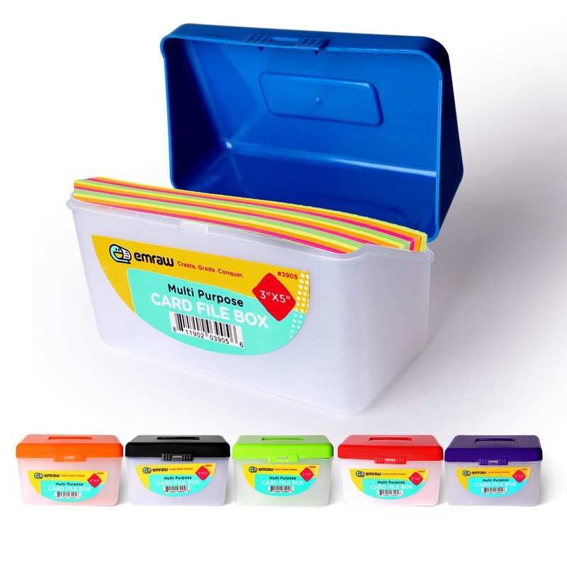 Index Card holder Case 3" X 5", ideal box card