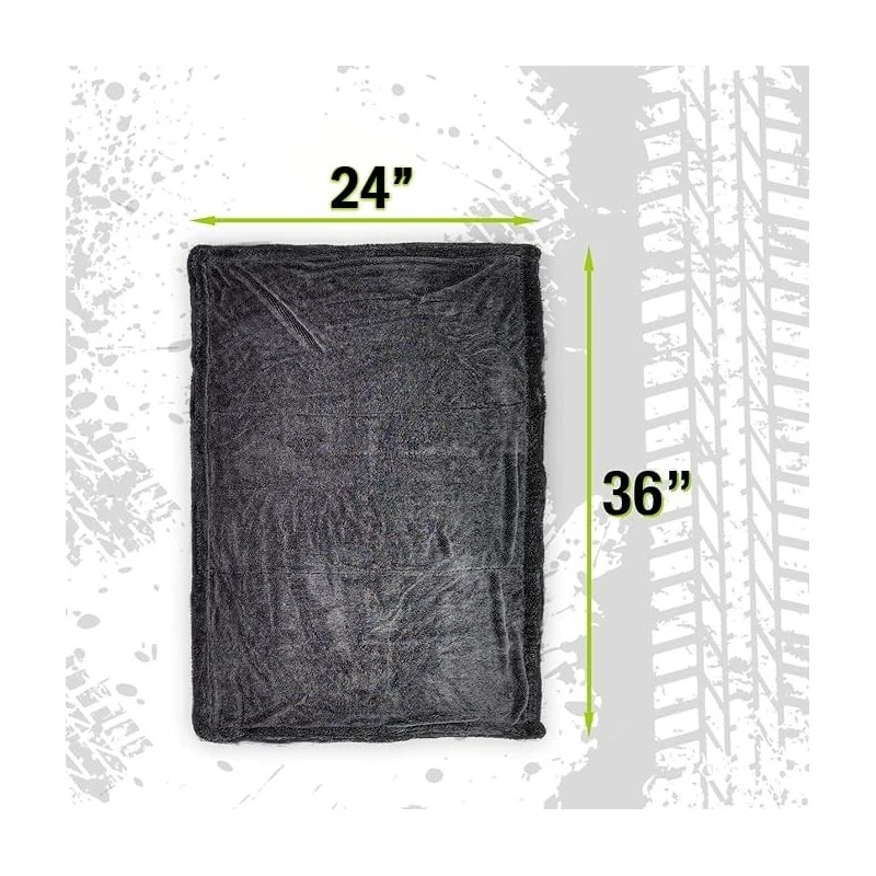 ExoForma Mega Microfiber Drying Towel 24x36 Ultra Absorbent Streak Free